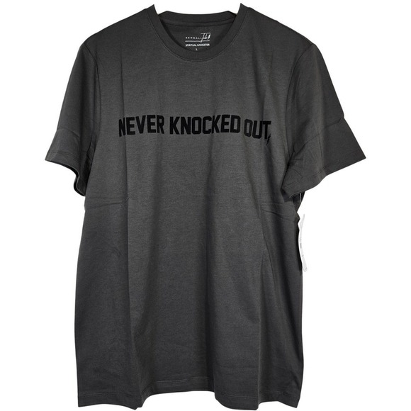 Spiritual Gangster x Kendall Toole "Never Knocked Out" T-Shirt Vtg Black L NWT - Picture 1 of 9